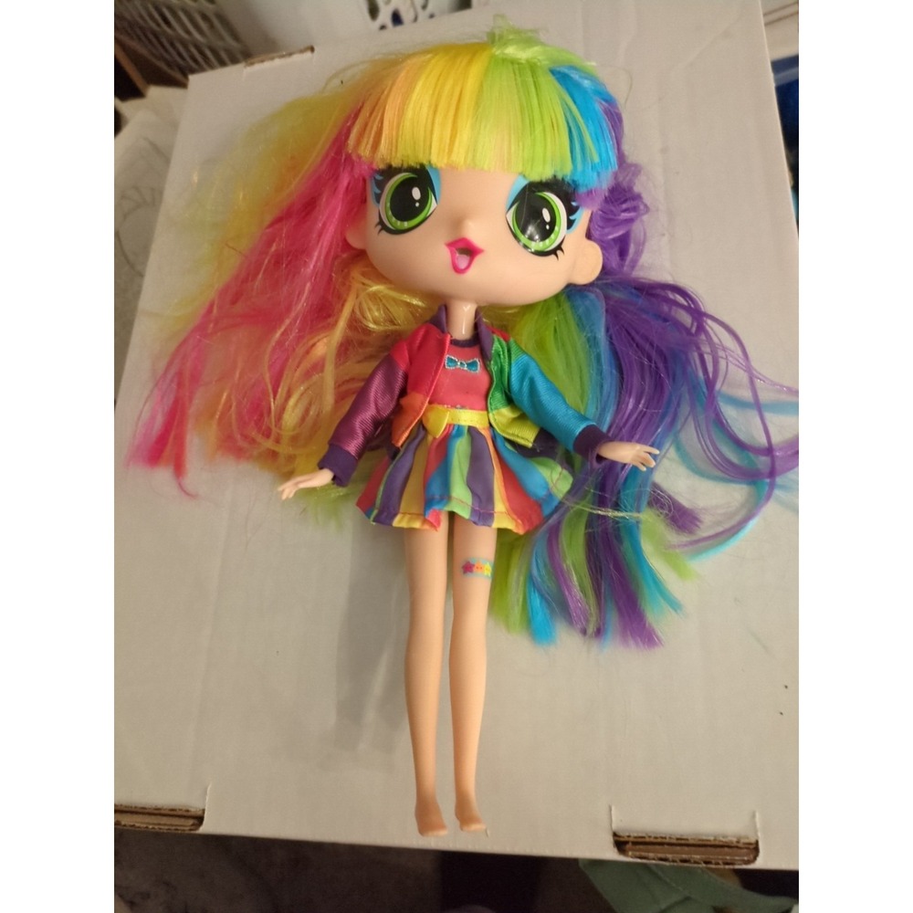 Decora‎ Fashion Girlz 11" Doll  Rainbow Hair No Stickers